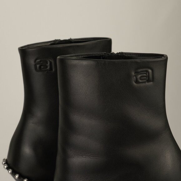 Alexander Wang Nova 105 Round Toe Ankle Boots, Black, EU 36/US 6 - Picture 11 of 13
